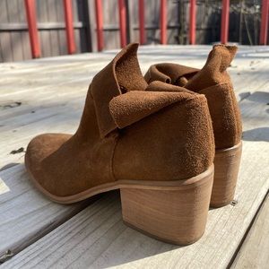 Bp suade tan booties in size 7.5M